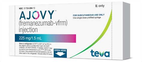ajovy injection for migraine.